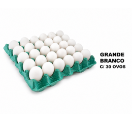 BANDEJA OVOS GRANDE BRANCO C/30 OVOS